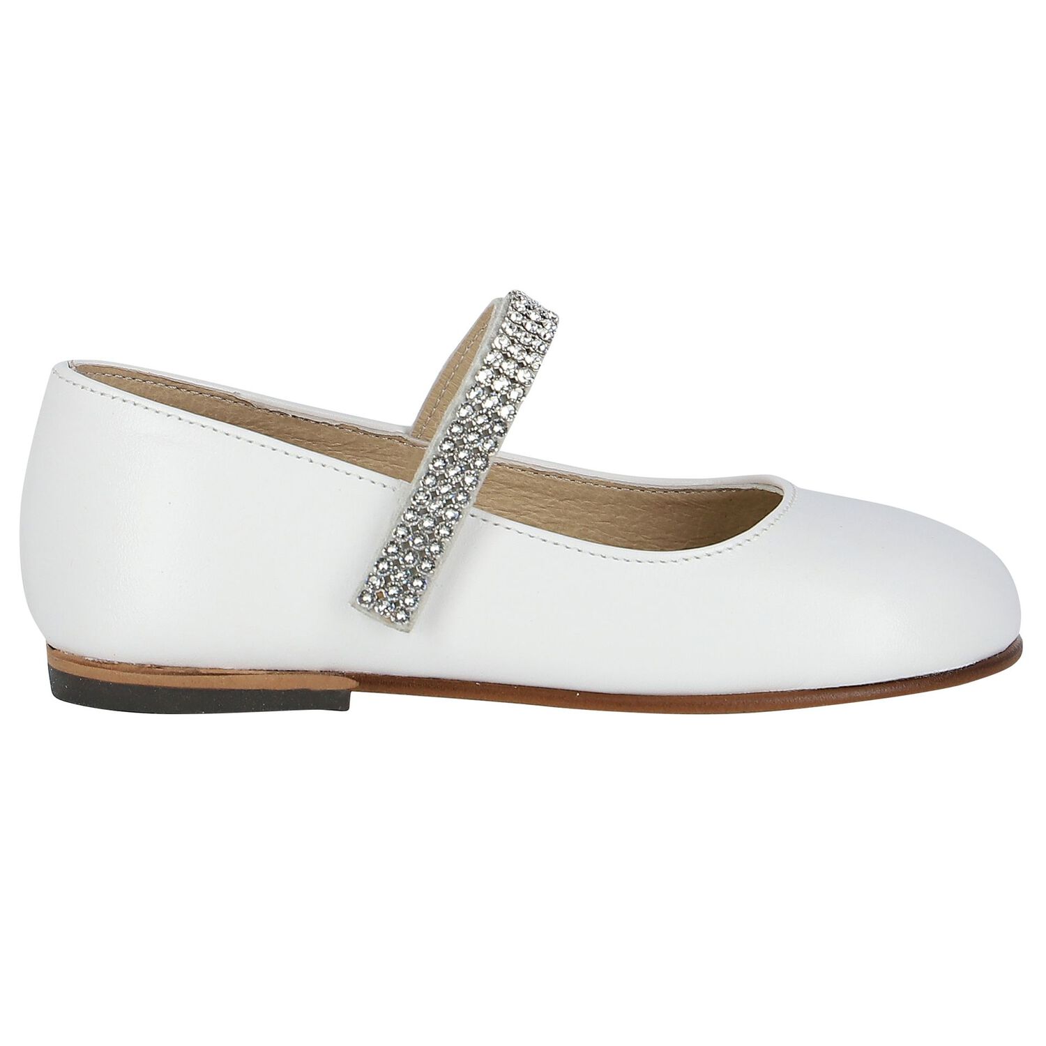 حذاء بنات كريستال باللون الأبيض, 5, hi-res image number null