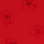 Girls Red Flower Twill Dress, 1, hi-res