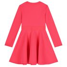 فستان بناتي بشعار وردي, 2, hi-res