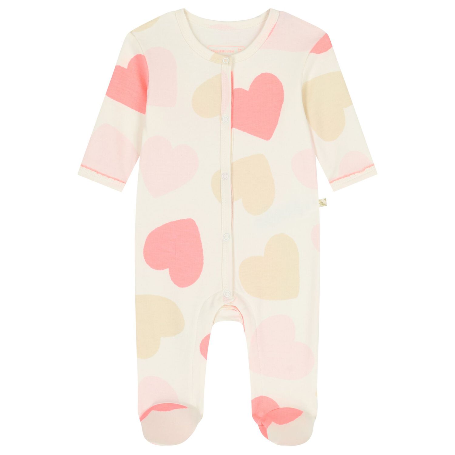 Baby Girls Ivory & Pink Heart Babygrow Gift Set, 1, hi-res