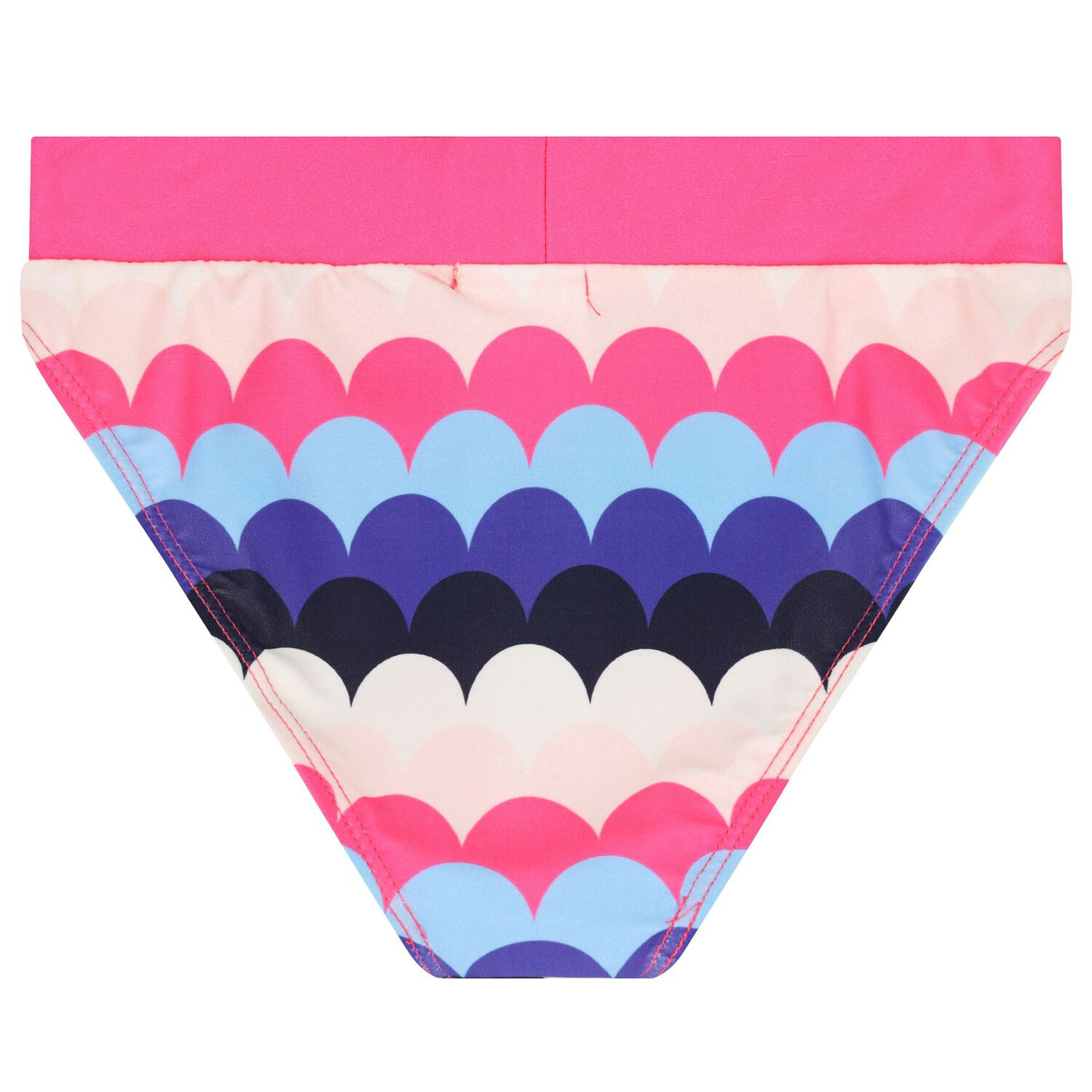Girls Pink & Blue Ruffled Bikini, 1, hi-res