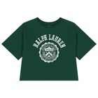 Girls Green Logo T-Shirt, 1, hi-res