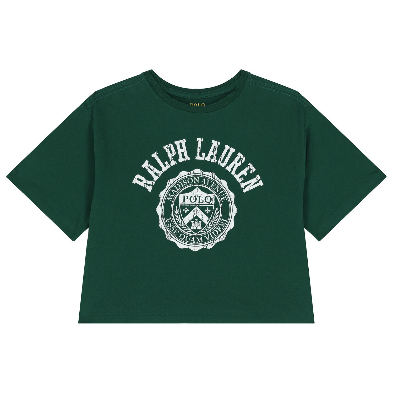 Girls Green Logo T-Shirt, 1, hi-res