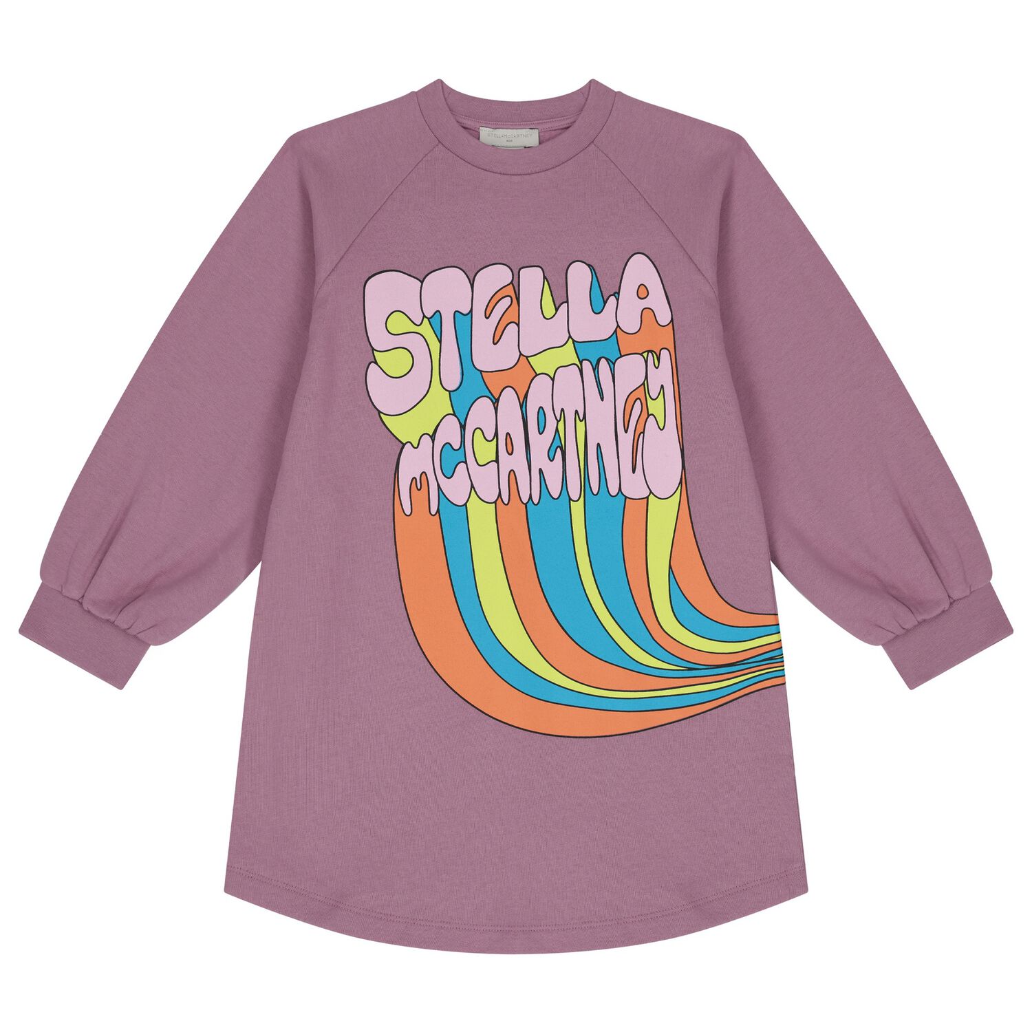 فستان بنات بالشعار باللون البنفسجي , 1, hi-res