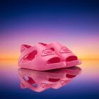 Younger Girls Pink Campus Sliders, 1, hi-res