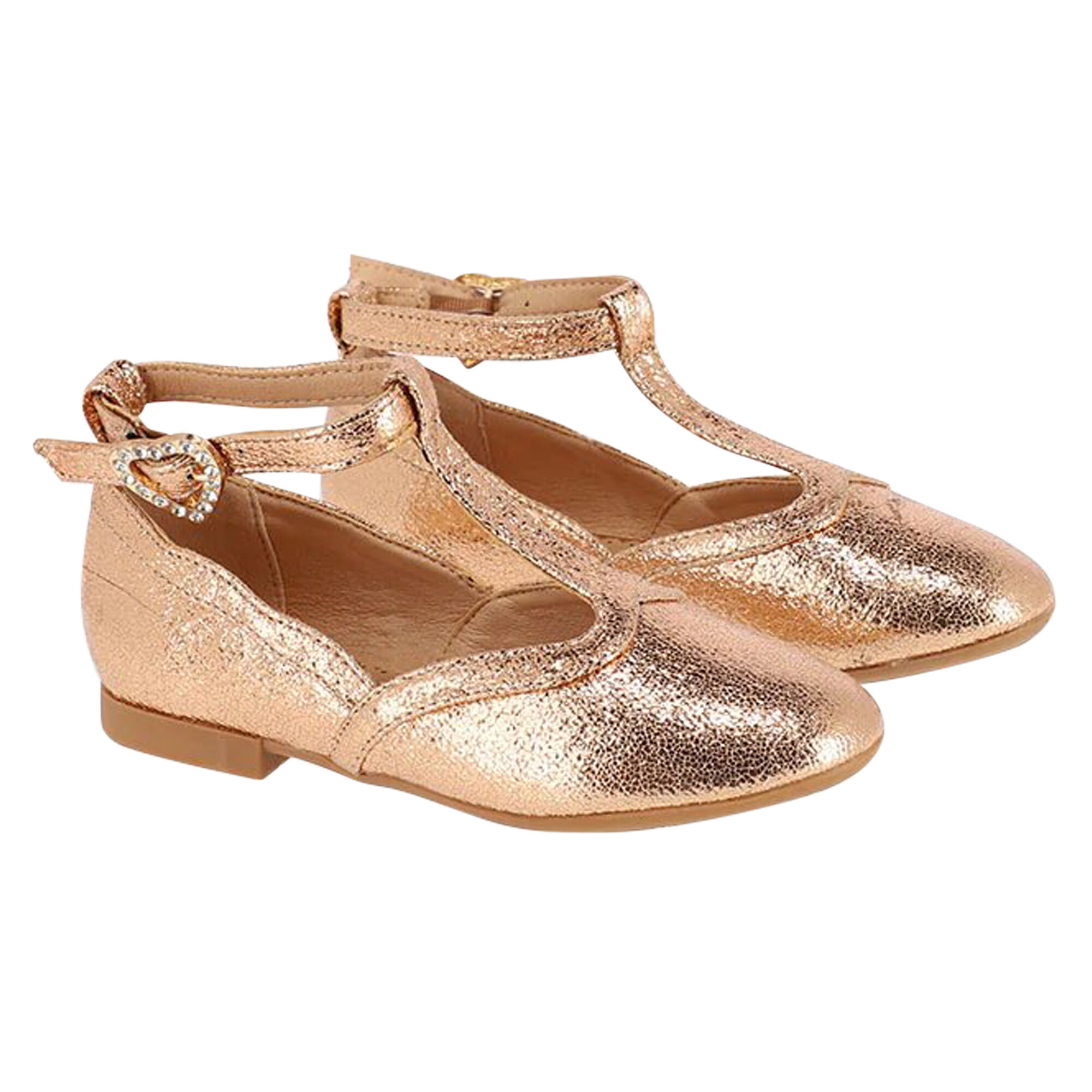 Girls rose gold pumps hot sale