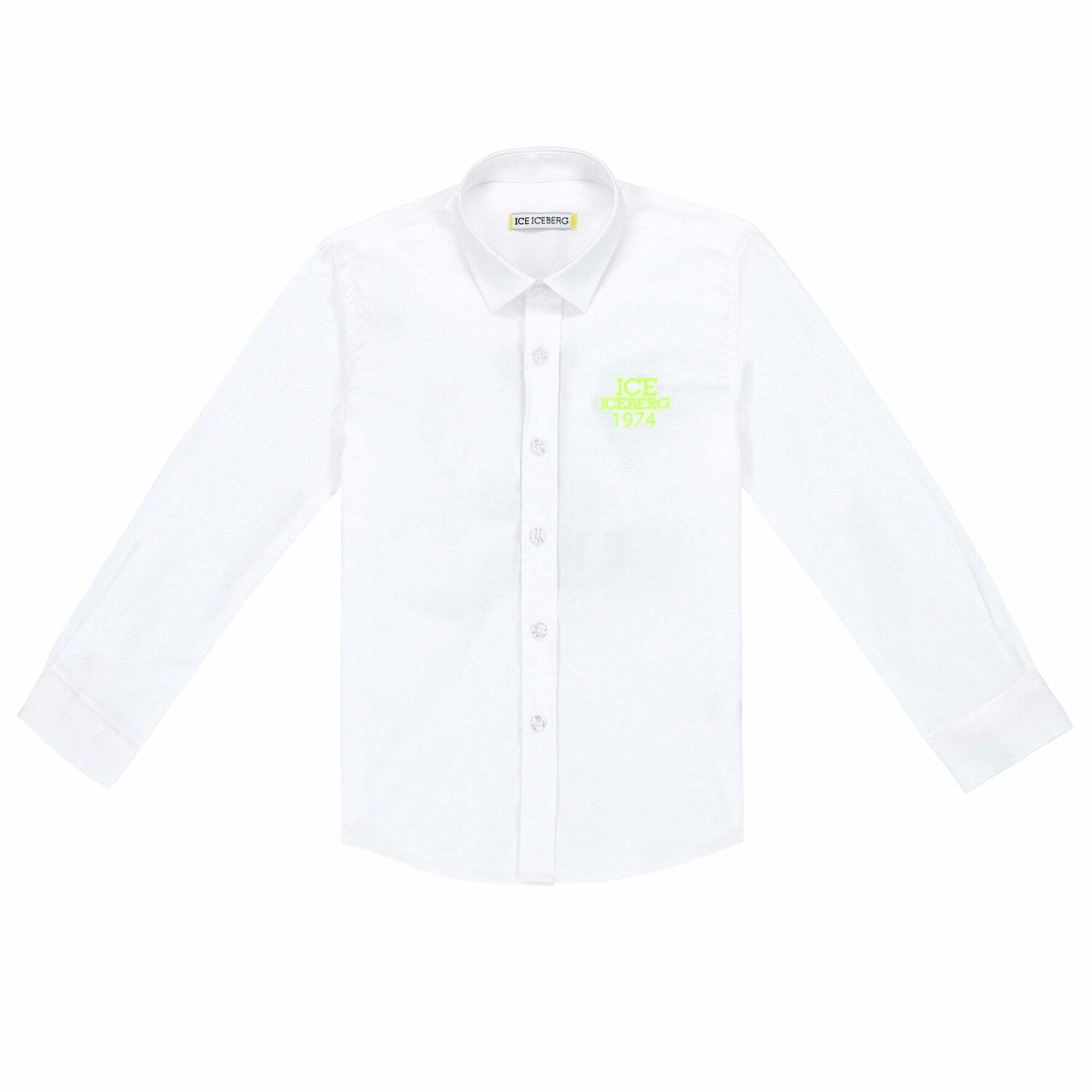 Boys White Logo Shirt, 1, hi-res image number null