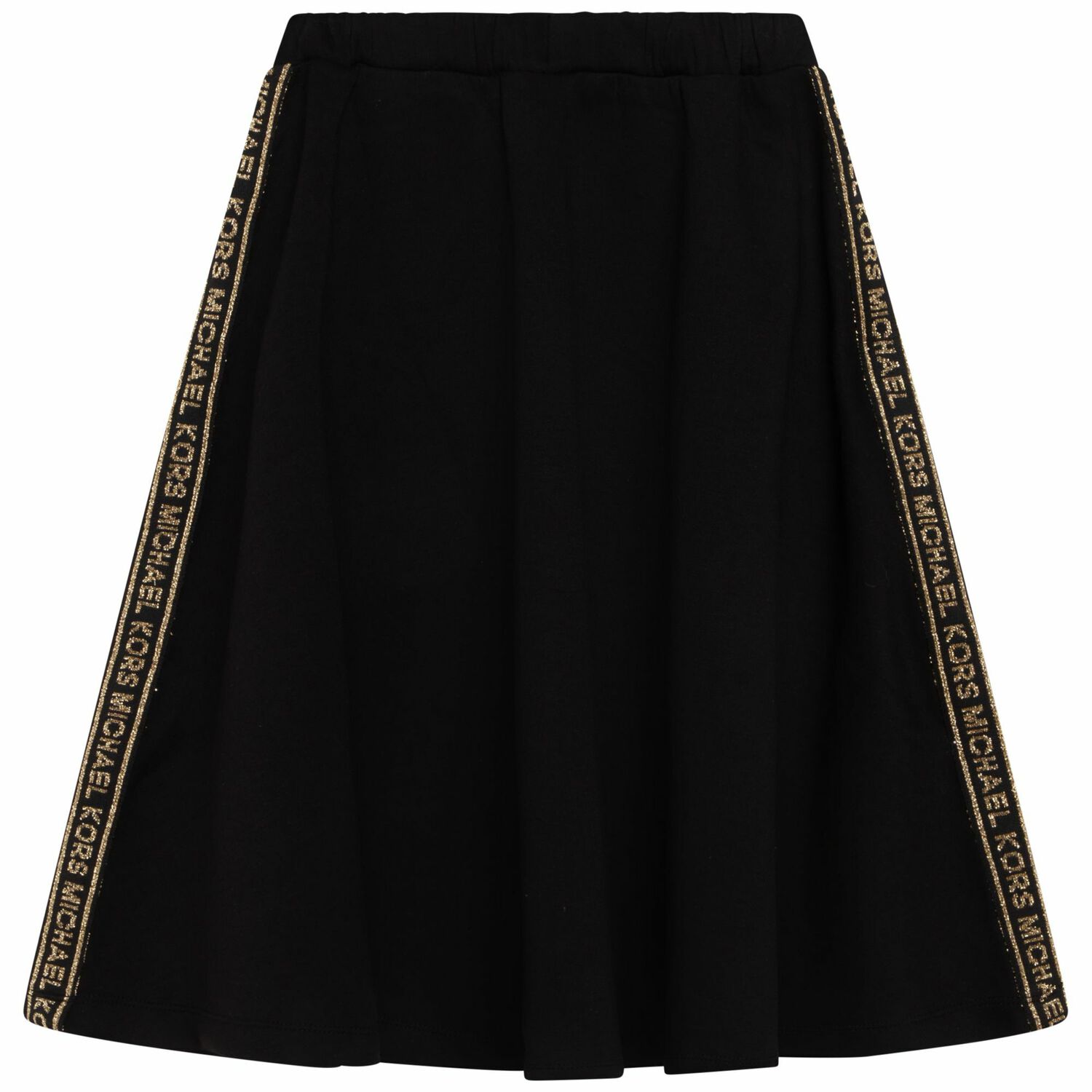 Girls Black & Gold Logo Skirt, 1, hi-res image number null
