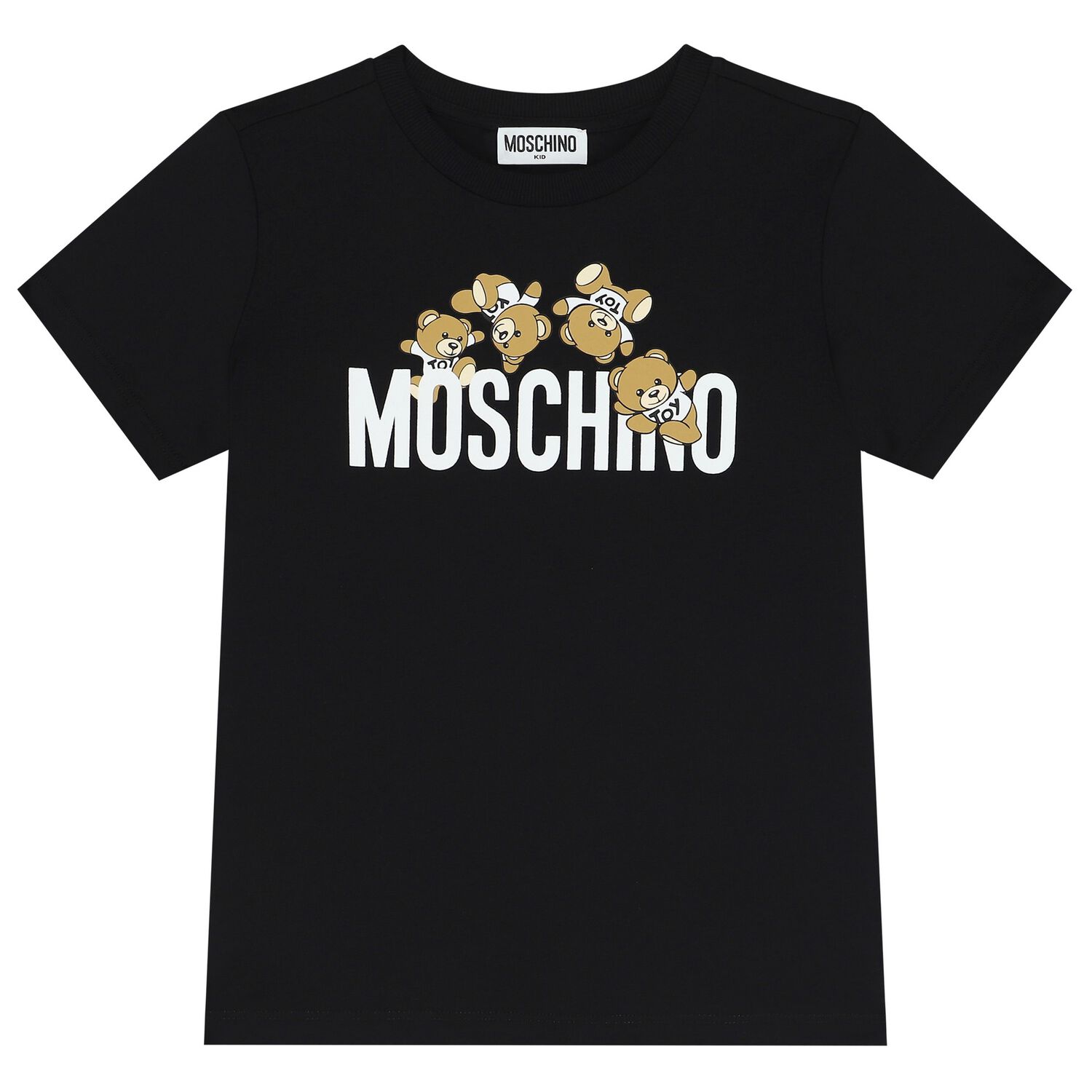 Black Teddy Bear Logo T-Shirt