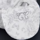 White & Grey Toile De Jouy Baby Bib, 2, hi-res