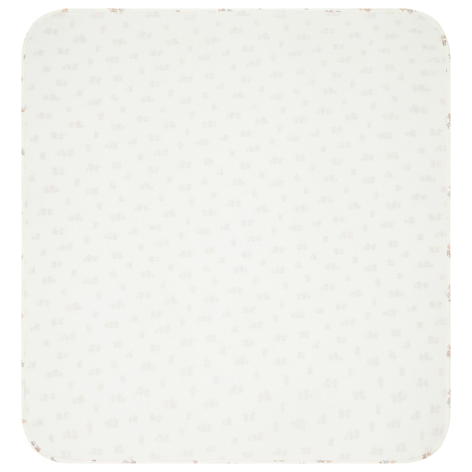 بطانية أطفال بطبعة دب وأرنب باللون العاجى, 1, hi-res