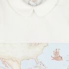 Baby Boys Beige & Blue Geo Map Babygrow Gift Set, 2, hi-res