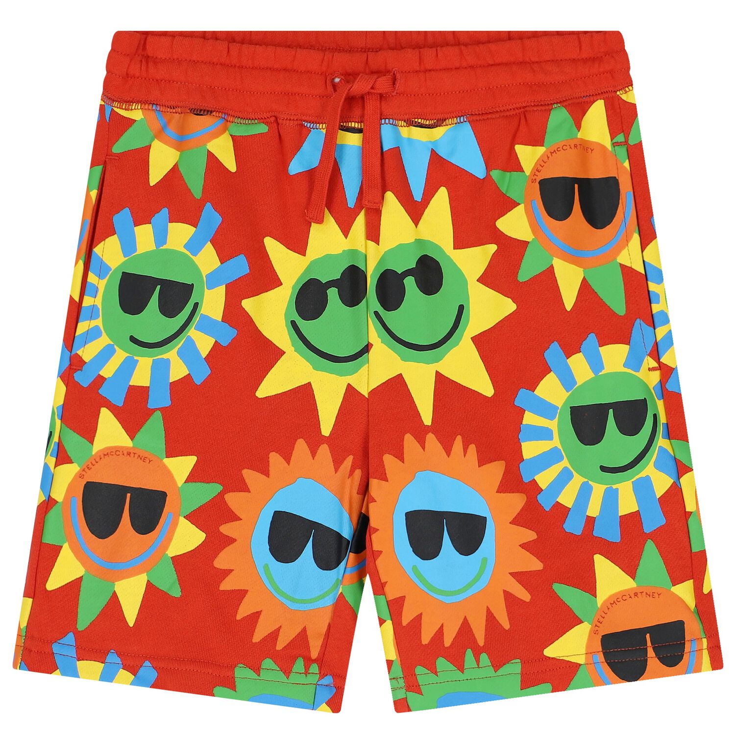 Boys Red Suns Shorts, 1, hi-res