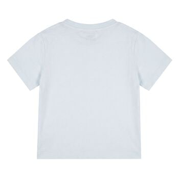 Younger Boys Blue Tiger Logo T-Shirt