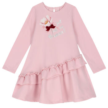 Girls Pink Floral Dress