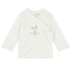 طقم مكون من 4 قطع باللون الأبيض للبنات, 1, hi-res