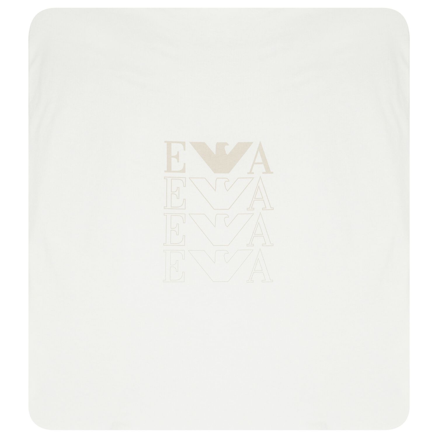 Ivory & Beige Logo Baby Blanket, 1, hi-res