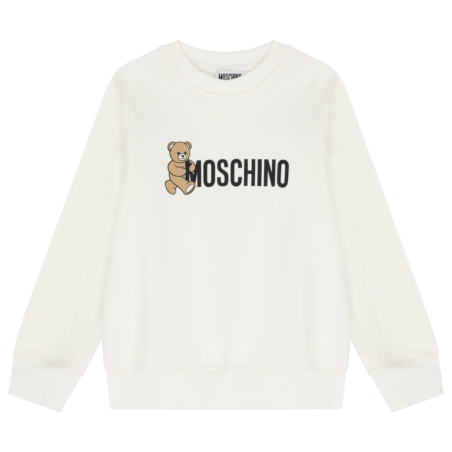 سويت شيرت بشعار تيدي بير باللون الأبيض , 4, hi-res