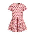Girls Pink Zig Zag Dress, 1, hi-res