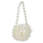 Girls Ivory Embellished Pearl Handbag, 1, hi-res