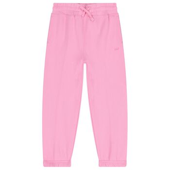 Girls Pink Logo Joggers