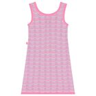 Girls Pink & Purple Crochet Dress, 1, hi-res