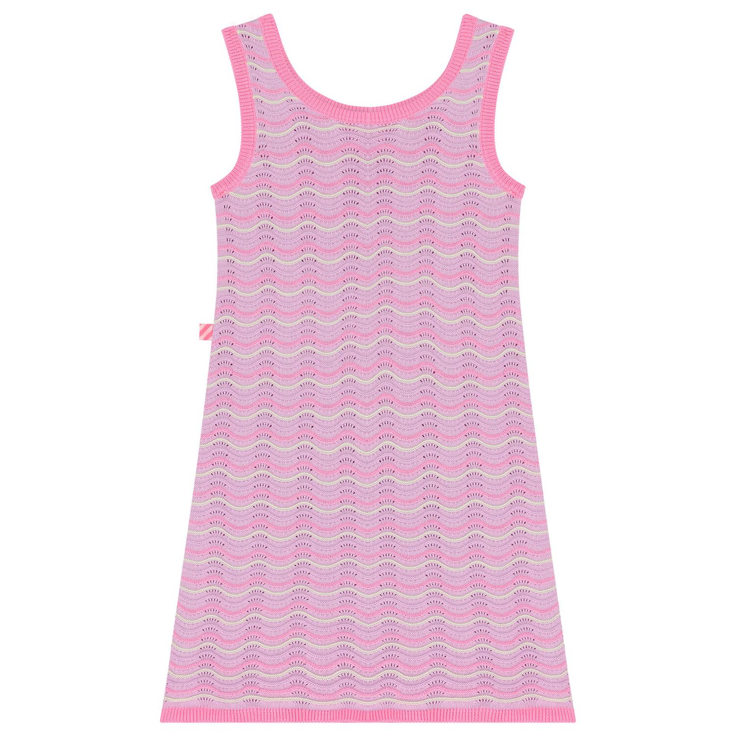 Girls Pink & Purple Crochet Dress, 1, hi-res