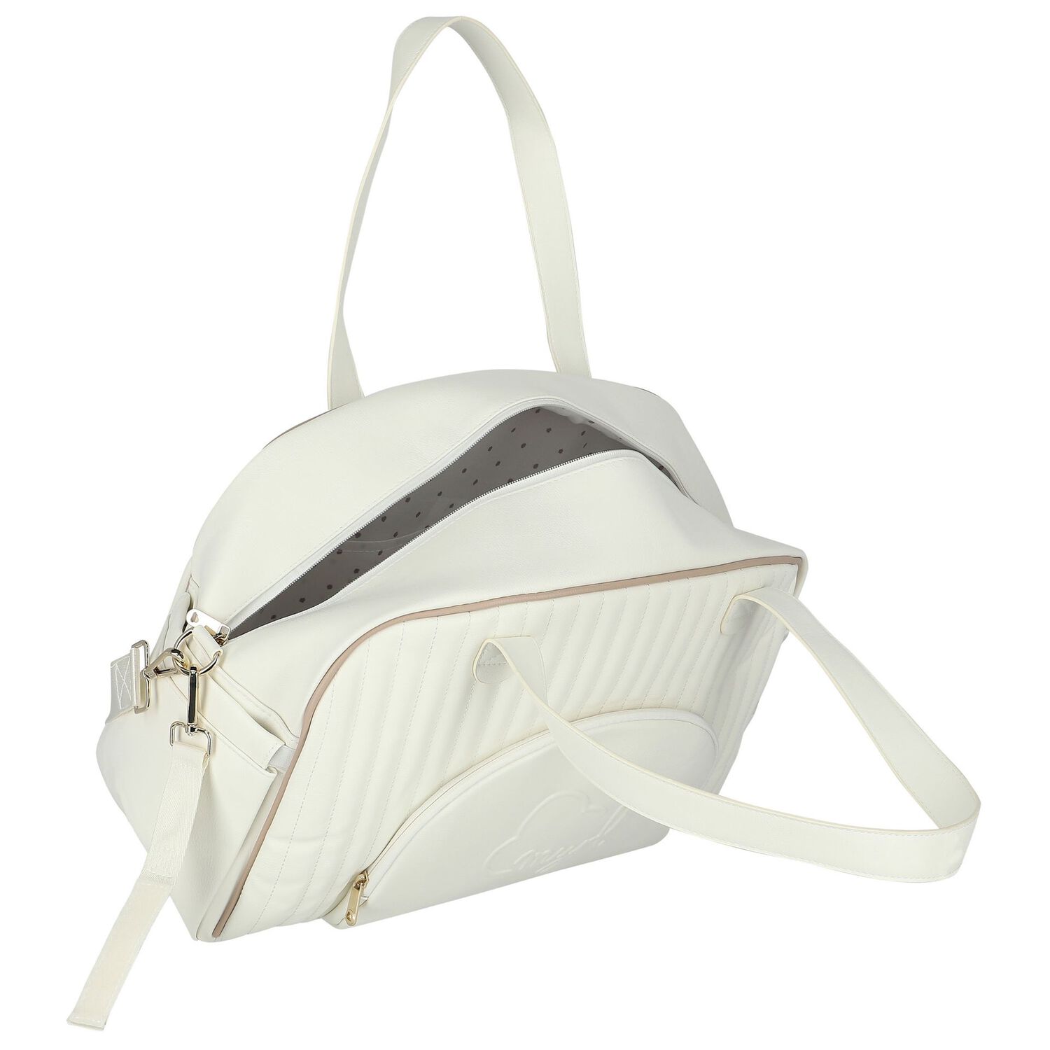 شنطة مواليد مبطنة باللون العاجي للأطفال  , 2, hi-res image number null