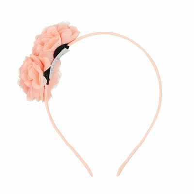 Girls Pink Flower Headband