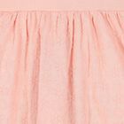 فستان بنات بولو قطن مطرز باللون الوردي , 1, hi-res