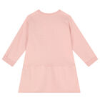 Girls Pink Logo Dress, 1, hi-res