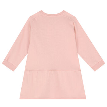 Girls Pink Logo Dress
