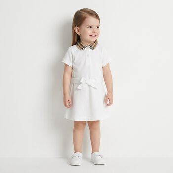 Baby Girls White Polo Dress