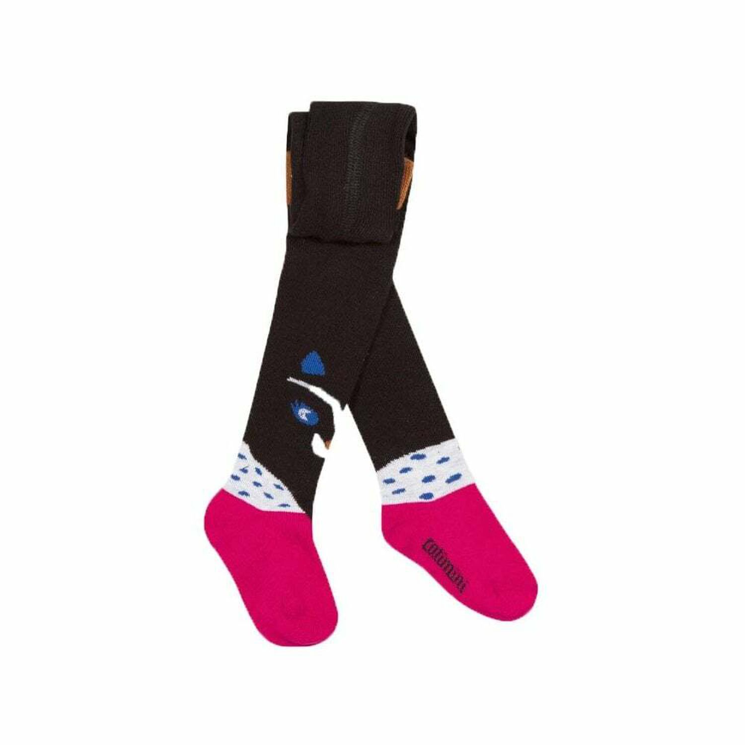 Girls Charcoal Tights, 1, hi-res