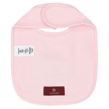 Pink & Gold Logo Baby Bib