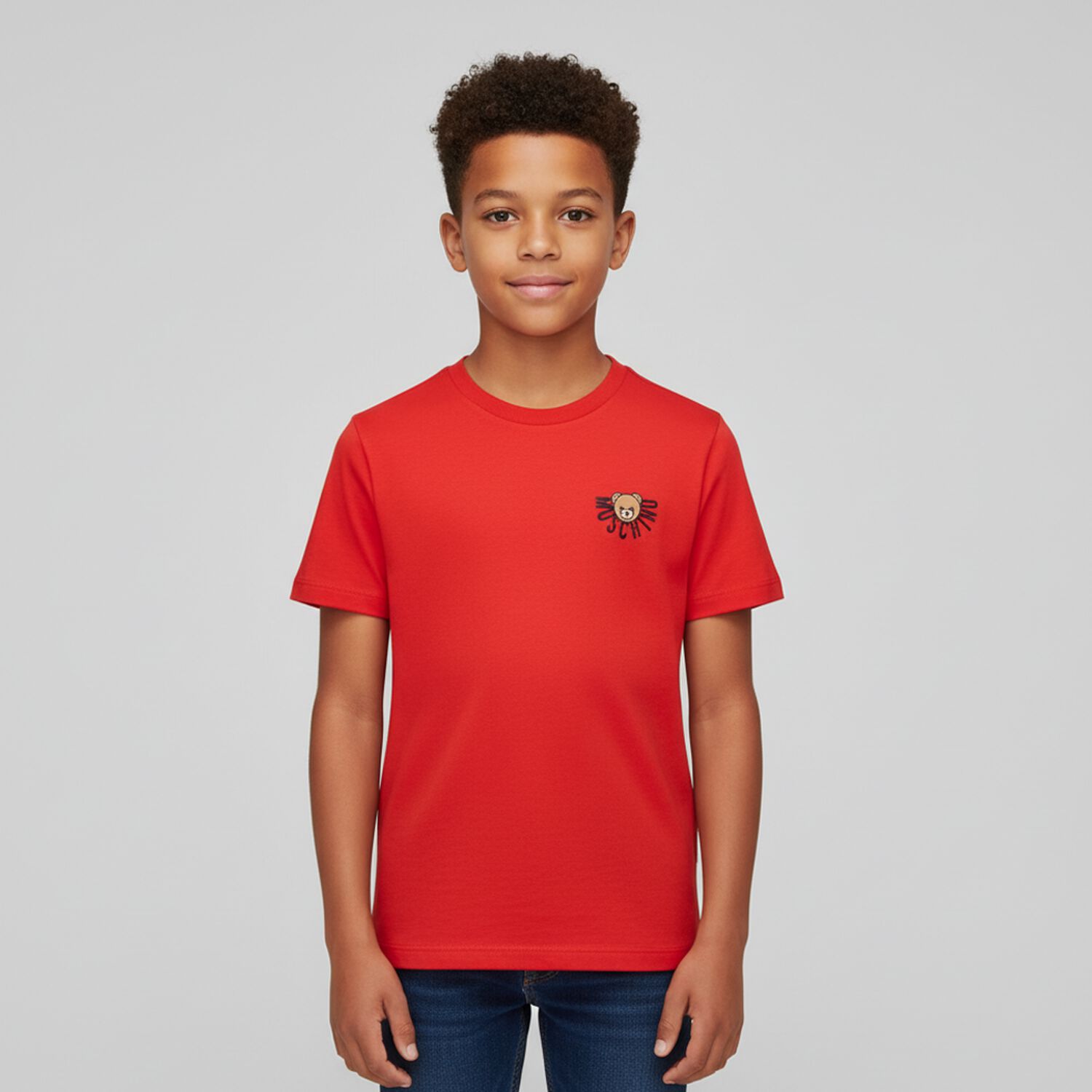 Red Teddy Bear Logo T-Shirt, 2, hi-res