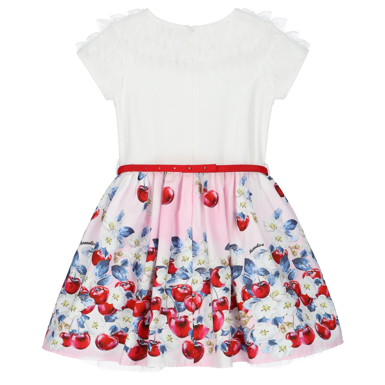 فستان باللون الأبيض و الوردي, 1, hi-res