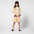 شورت بنات بالشعار باللون البيج , 1, hi-res