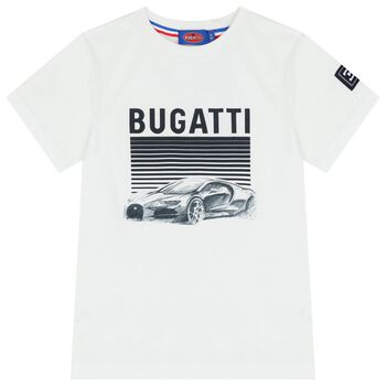 تيشيرت اولاد بالشعار باللون البيج 