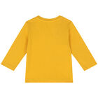 توب بأكمام طويلة باللون الاصفر للأولاد, 1, hi-res