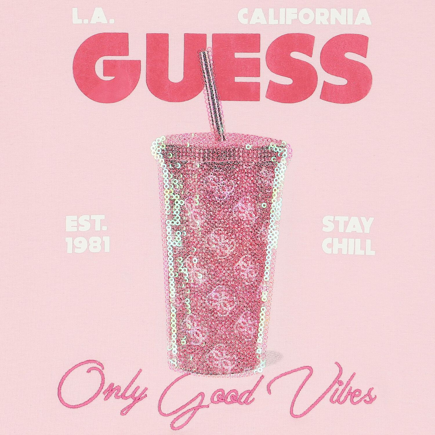 Girls 'Only Good Vibes' T-Shirt, 1, hi-res