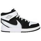 Black & White Jordan 1 Mid Easyon Trainers, 1, hi-res