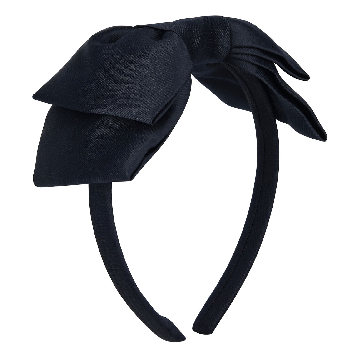 Girls Navy Blue Bow Headband, 1, hi-res image number null