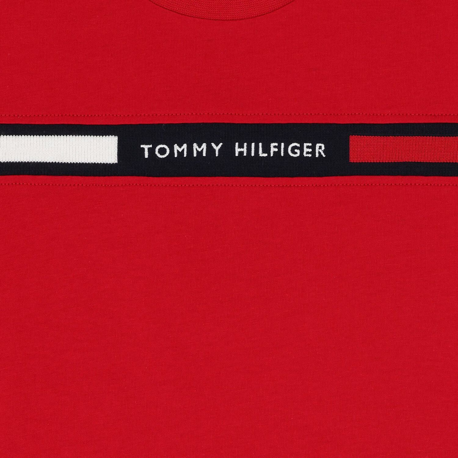 تيشيرت أولاد بالشعار باللون الأحمر, 1, hi-res