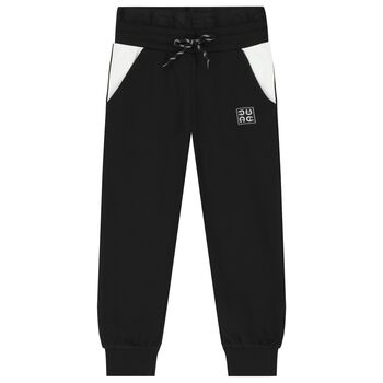 Boys Black Logo Joggers