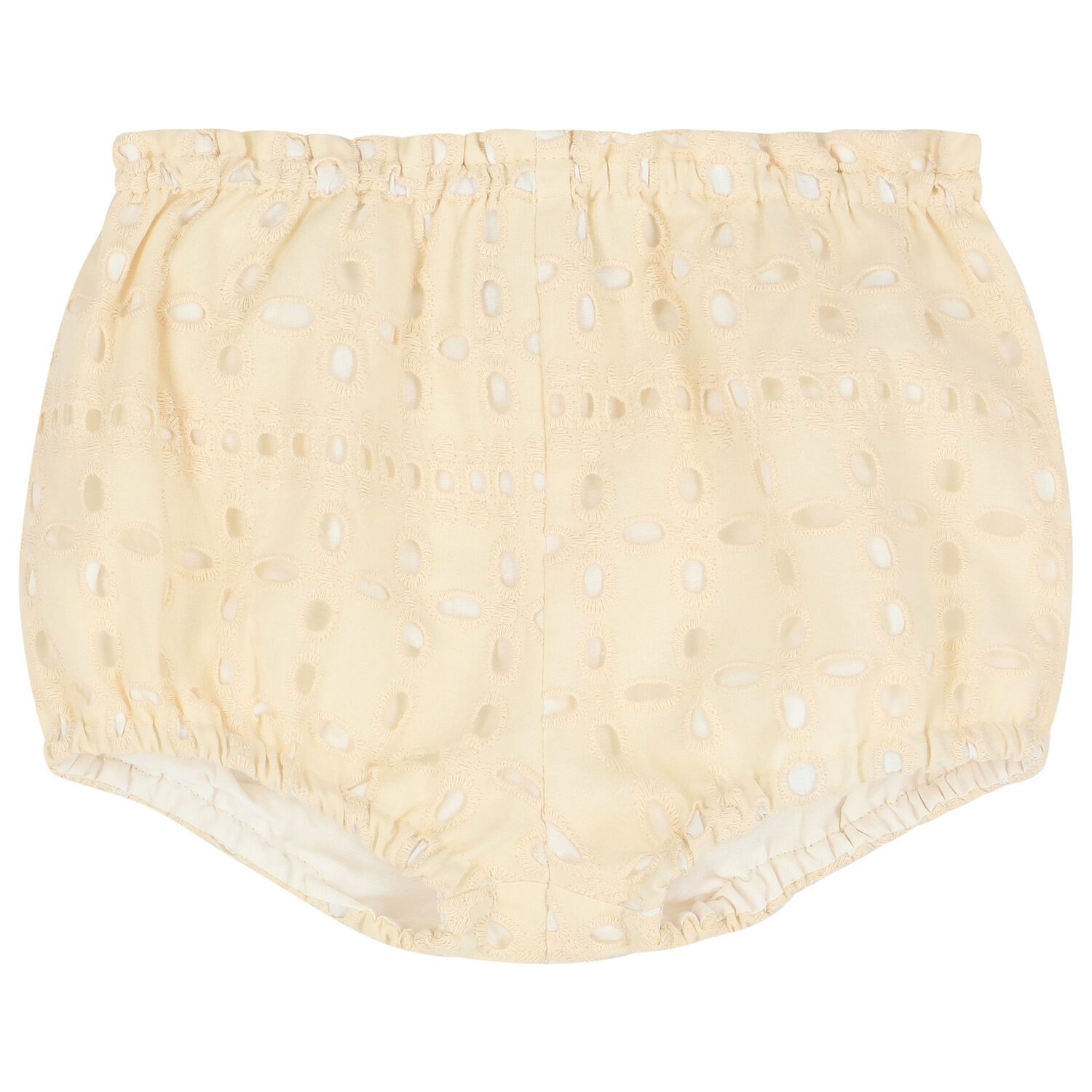 Baby Girls Ivory Broderie Anglaise Ruffle Dress Set, 1, hi-res image number null