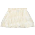 Girls Beige Floral Skirt Set, 1, hi-res