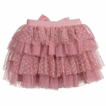 Girls Pink Tulle Skirt