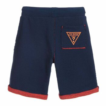 Boys Navy Logo Shorts