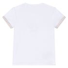 طقم شورت وقبعة مخطط باللونين الأبيض والبيج للأولاد الصغار, 1, hi-res